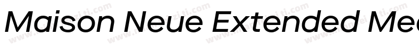 Maison Neue Extended Medium字体转换